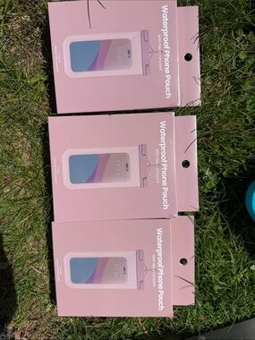 Waterproof Phone Pouch - Pink (3 Pack)